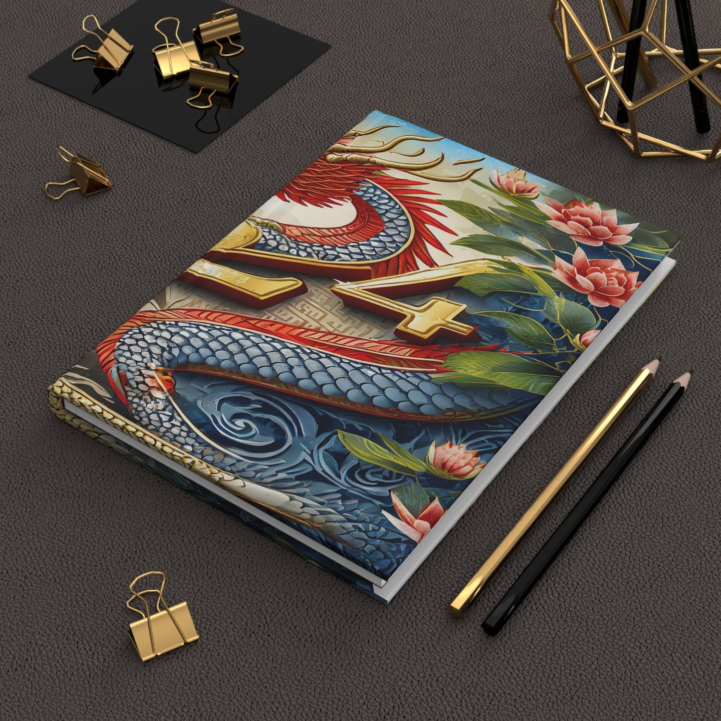 2024 Year of the Dragon Journal - Chinese Zodiac Diary - Lunar New Year Notebook - Dragon Themed Planner - Unique Dragon Art Sketchbook - Perfect Gift - Trendy AF