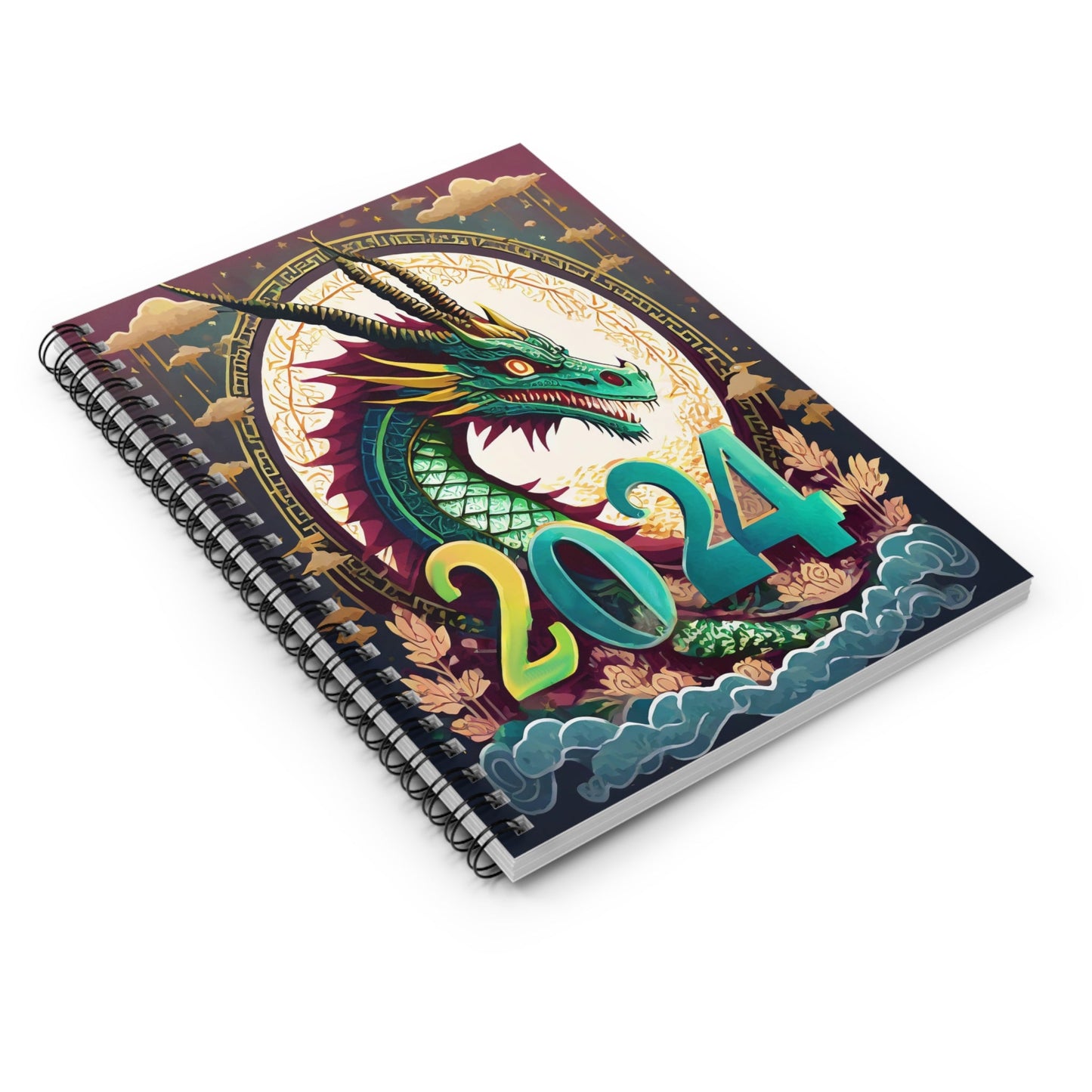 2024 Year of the Dragon Spiral Notebook - Chinese Zodiac Diary & Planner - Trendy AF