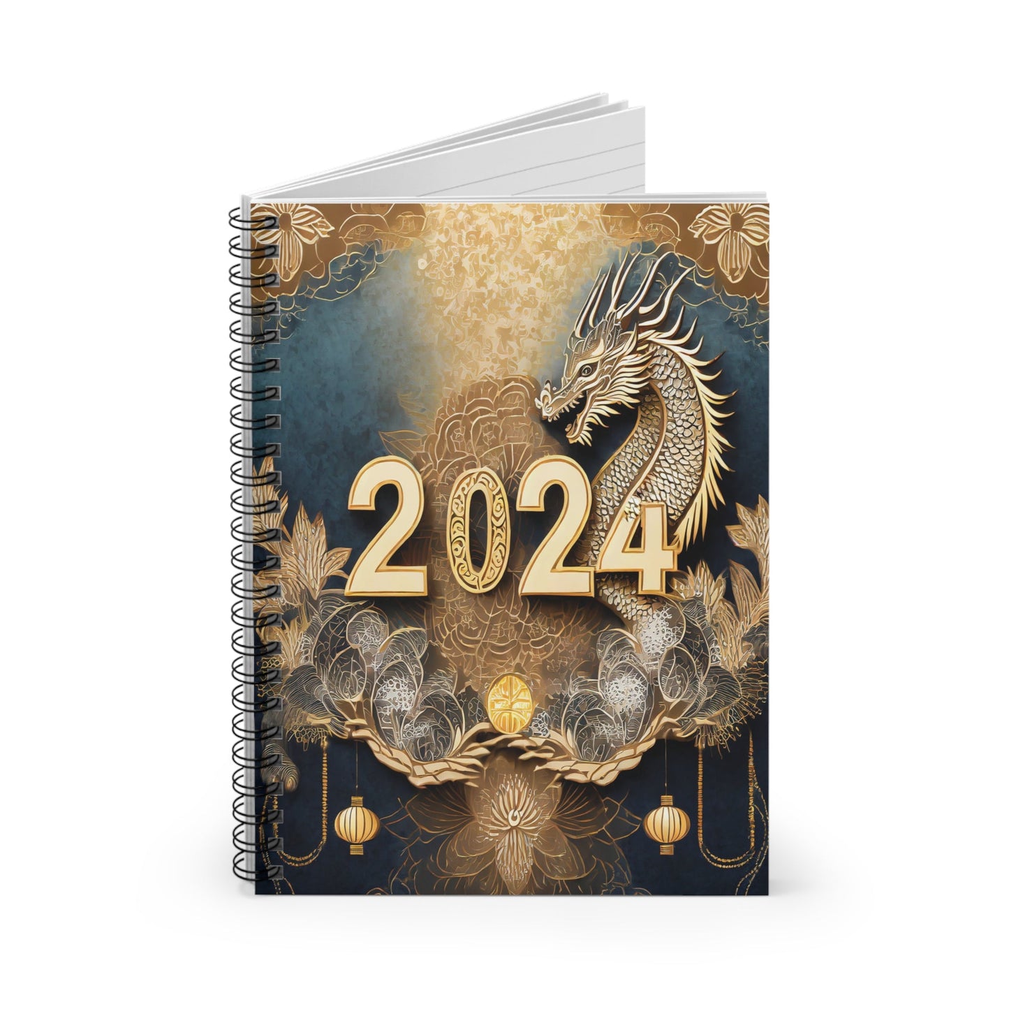 2024 Year of the Dragon Spiral Notebook - Chinese Zodiac Diary & Planner - Trendy AF