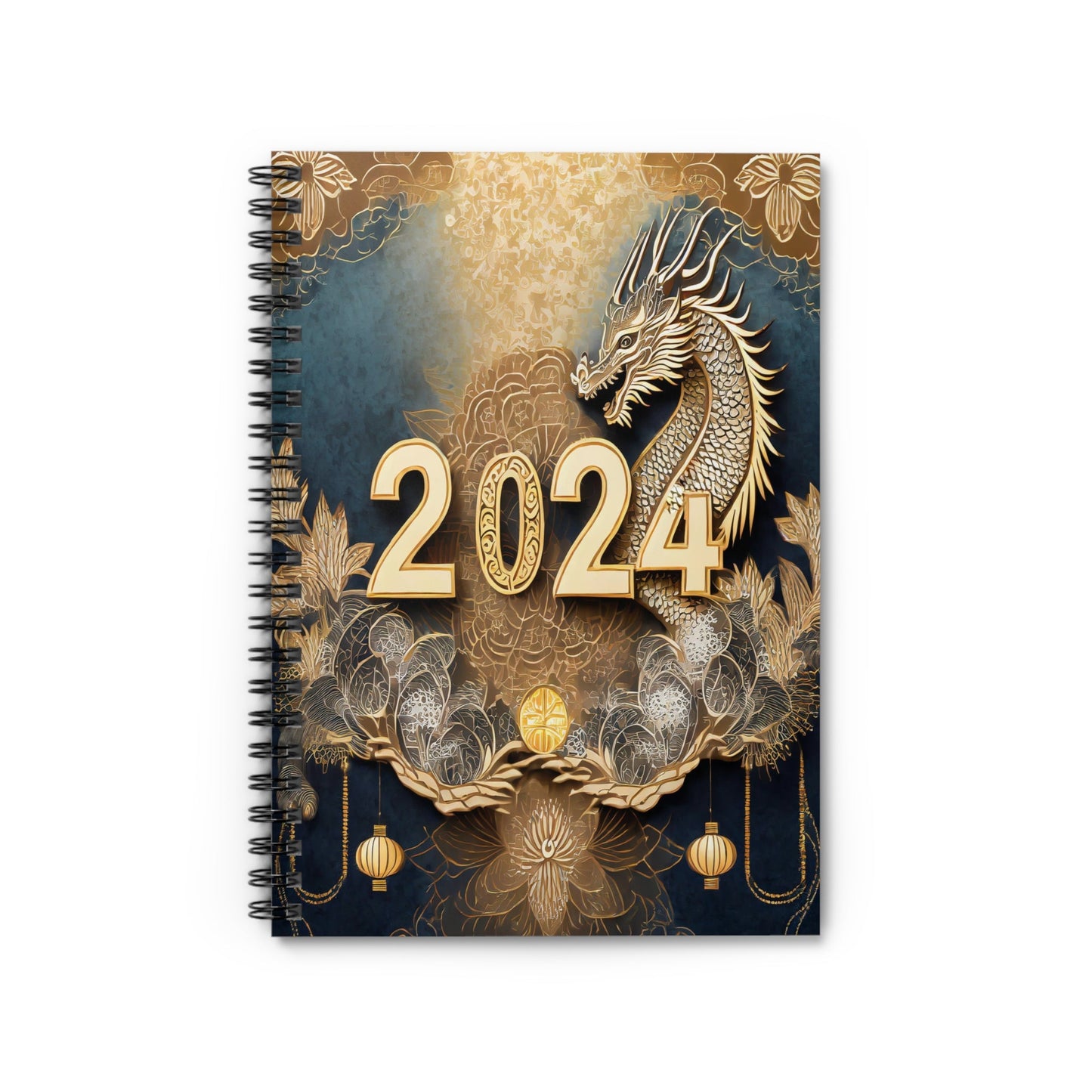 2024 Year of the Dragon Spiral Notebook - Chinese Zodiac Diary & Planner - Trendy AF