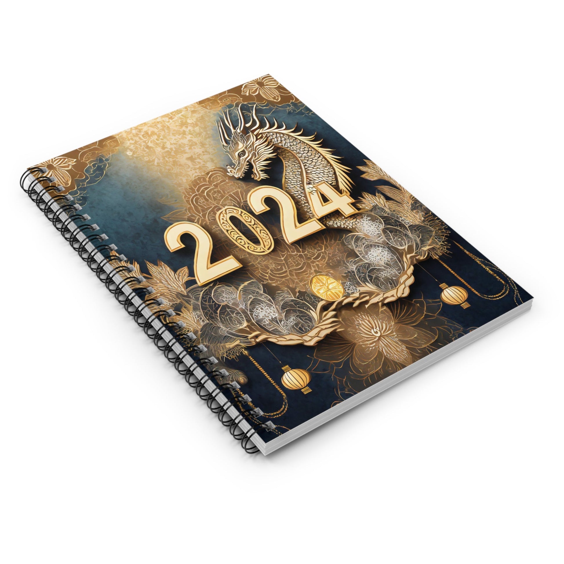 2024 Year of the Dragon Spiral Notebook - Chinese Zodiac Diary & Planner - Trendy AF