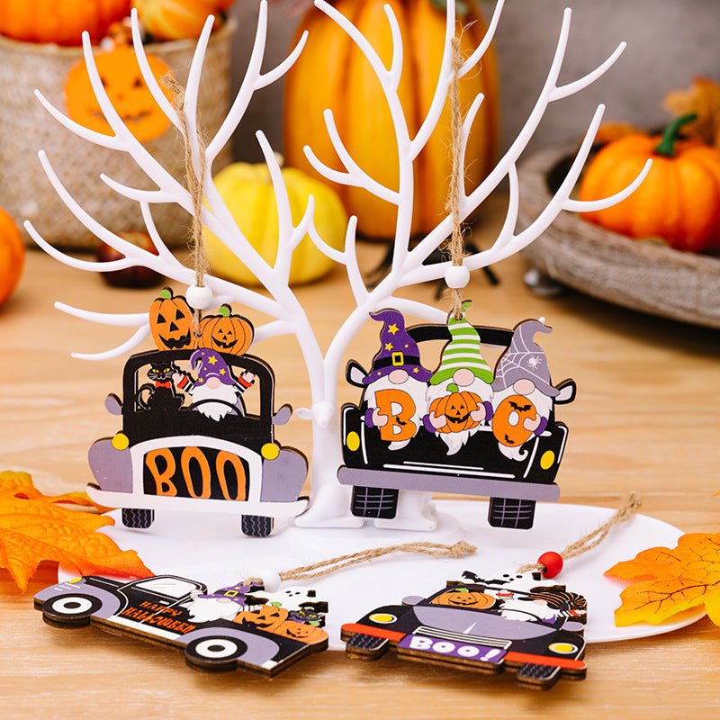 4 - Piece Halloween Element Car - Shape Hanging Widgets - Trendy AF