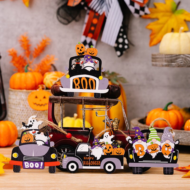 4 - Piece Halloween Element Car - Shape Hanging Widgets - Trendy AF