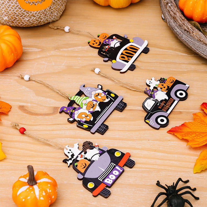 4 - Piece Halloween Element Car - Shape Hanging Widgets - Trendy AF