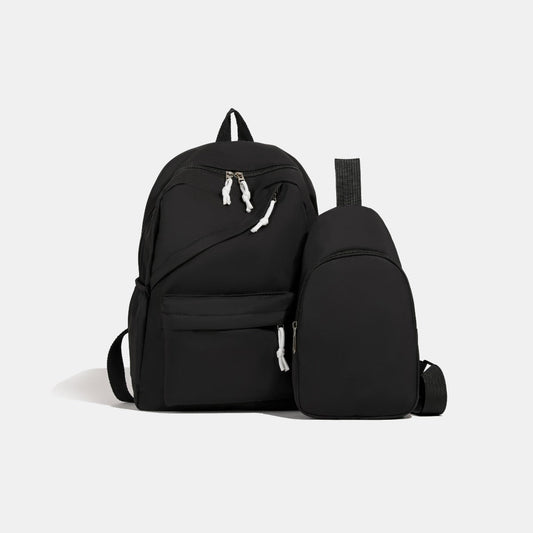 Cloth Backpack Bag and Sling Bag 2 Piece Set - Trendy AF