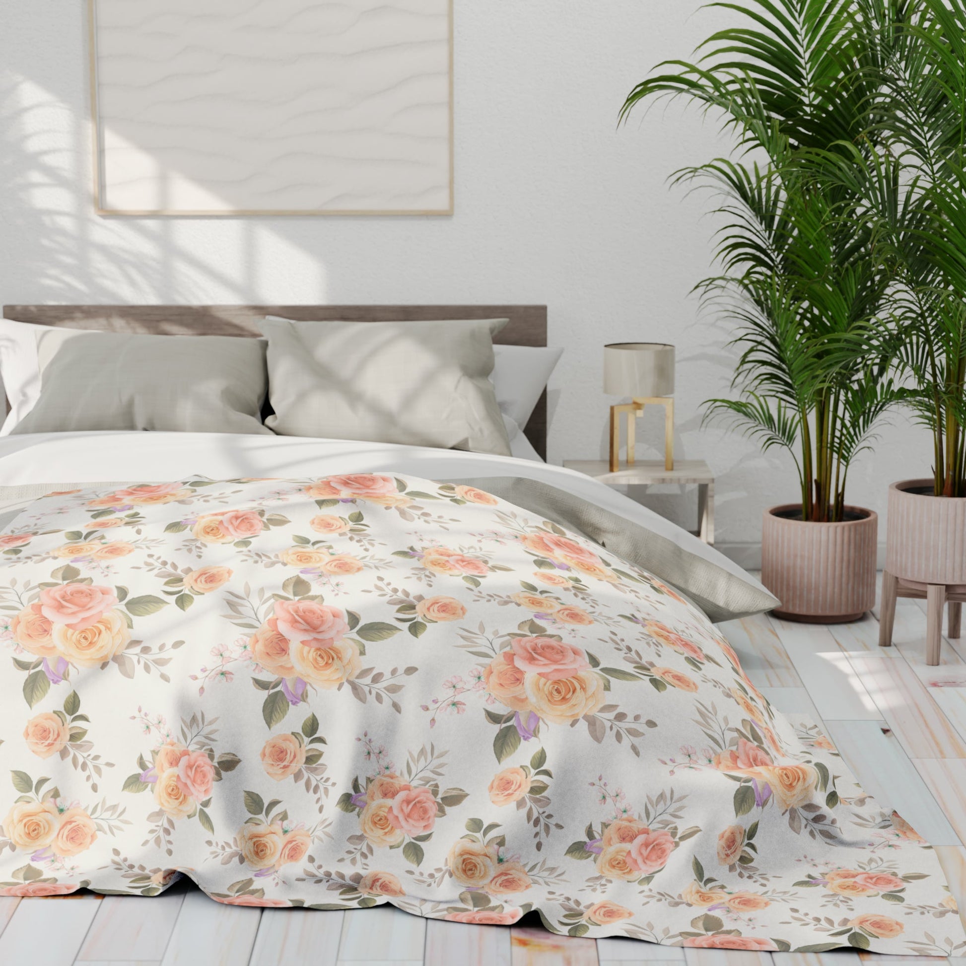 Enchanted Rose - Cozy Fleece Blanket - Trendy AF