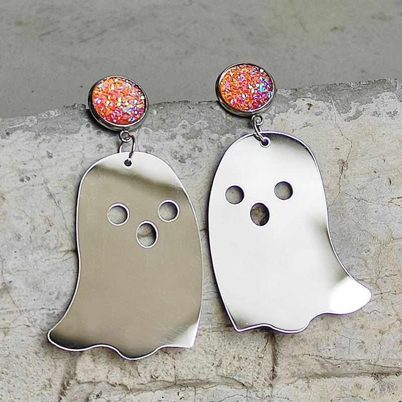 Ghost Shape Acrylic Dangle Earrings - Trendy AF