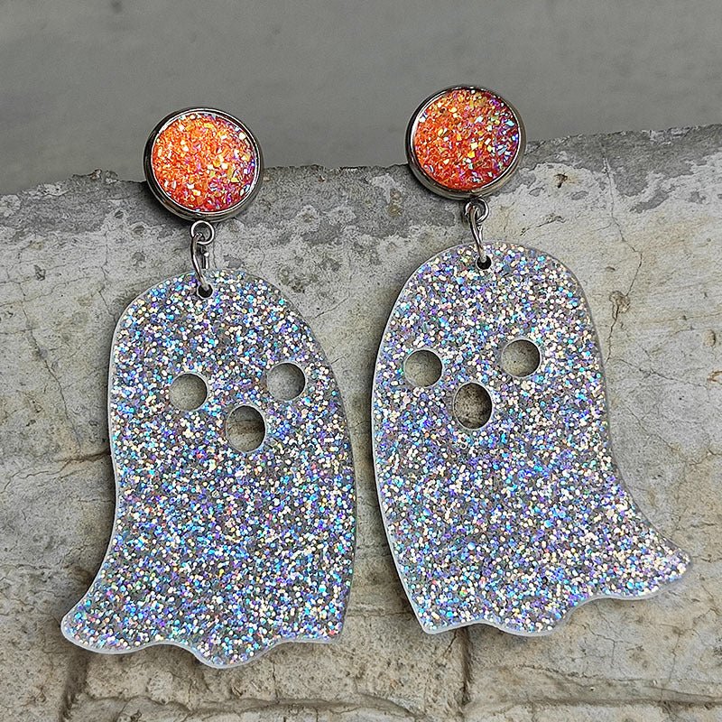 Ghost Shape Acrylic Dangle Earrings - Trendy AF