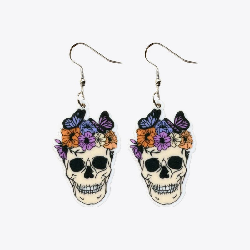 Halloween Theme Acrylic Dangle Earrings - Trendy AF