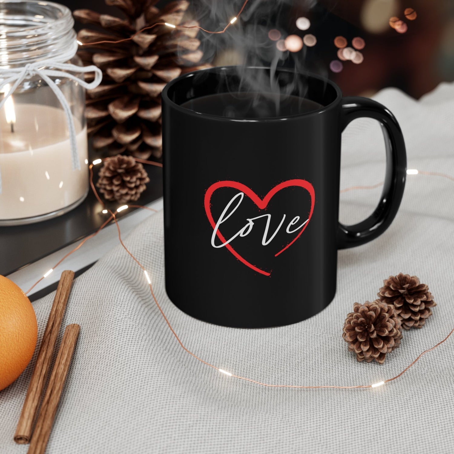 Love 11oz Black Mug - Trendy AF