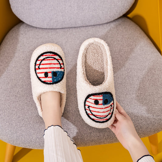 Melody Smiley Face Slippers - Trendy AF