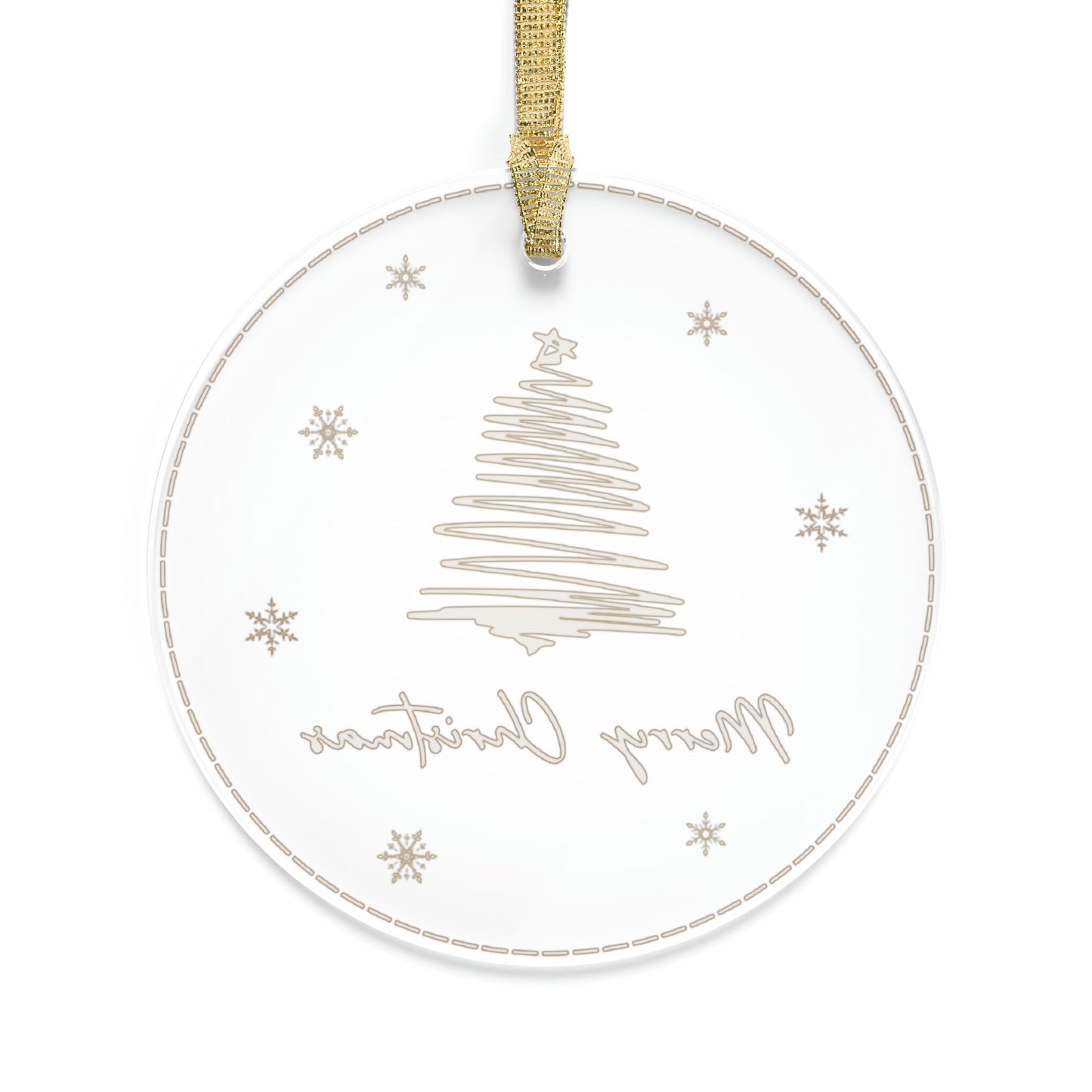 Merry Christmas Acrylic Ornament - Trendy AF