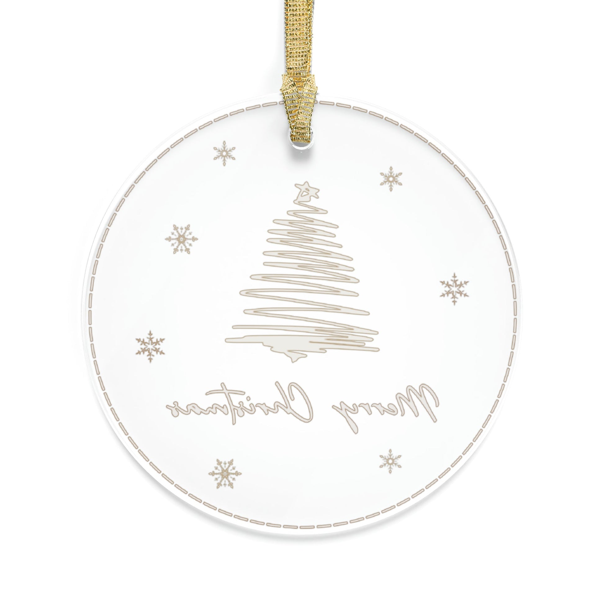 Merry Christmas Acrylic Ornament - Trendy AF