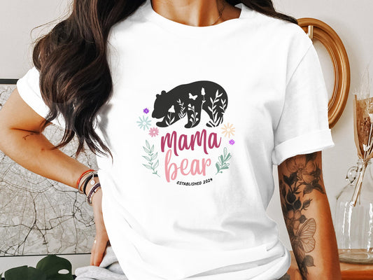 New Mom Mama Bear T-shirt - Trendy AF