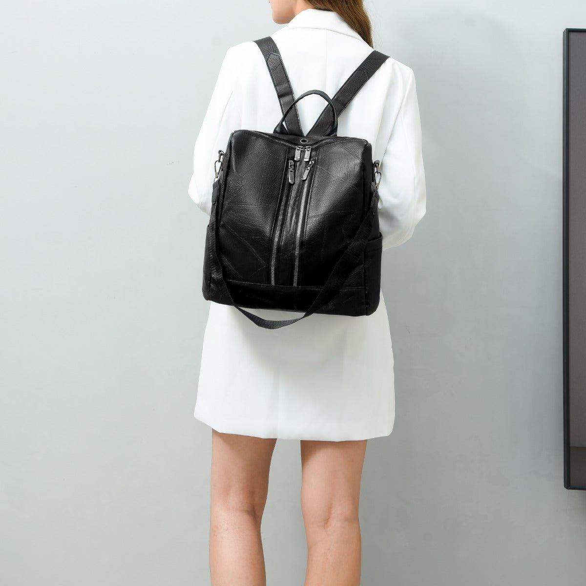 PU Leather Backpack Bag - Trendy AF