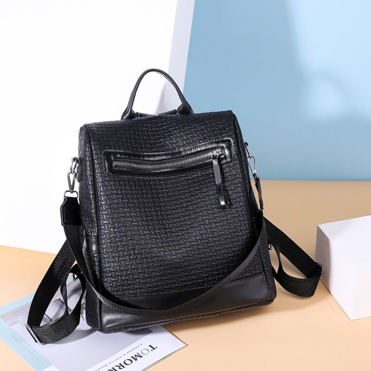 PU Leather Backpack Bag - Trendy AF