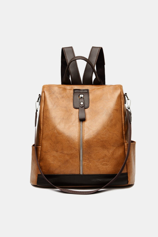 PU Leather Backpack Bag - Trendy AF