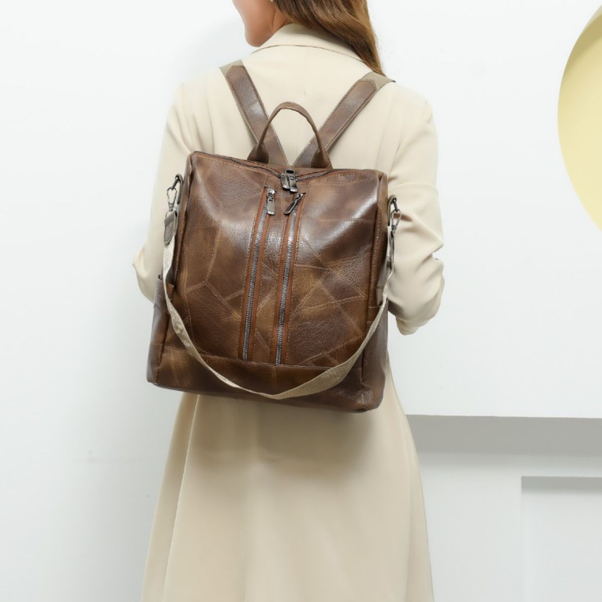 PU Leather Backpack Bag - Trendy AF