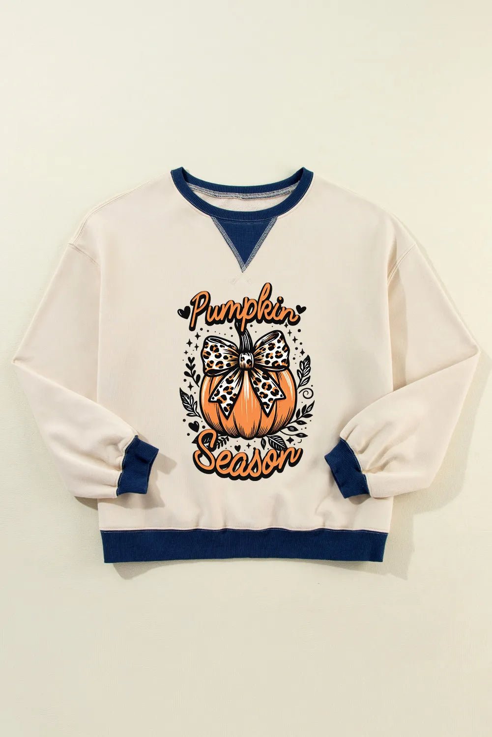 Pumpkin Graphic Long Sleeve Sweatshirt - Trendy AF