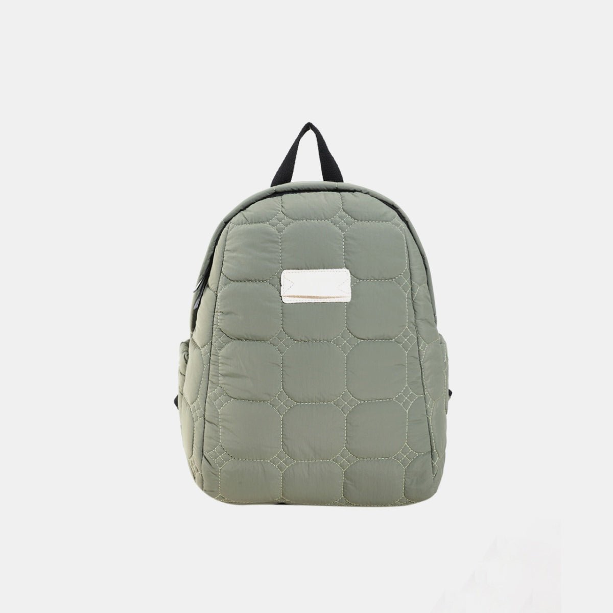 Quilted Polyester Backpack Bag - Trendy AF