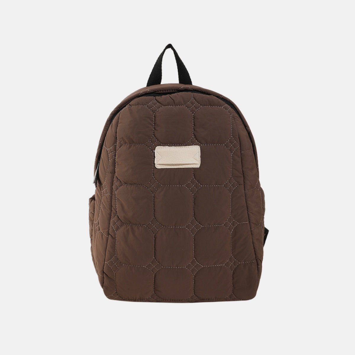 Quilted Polyester Backpack Bag - Trendy AF