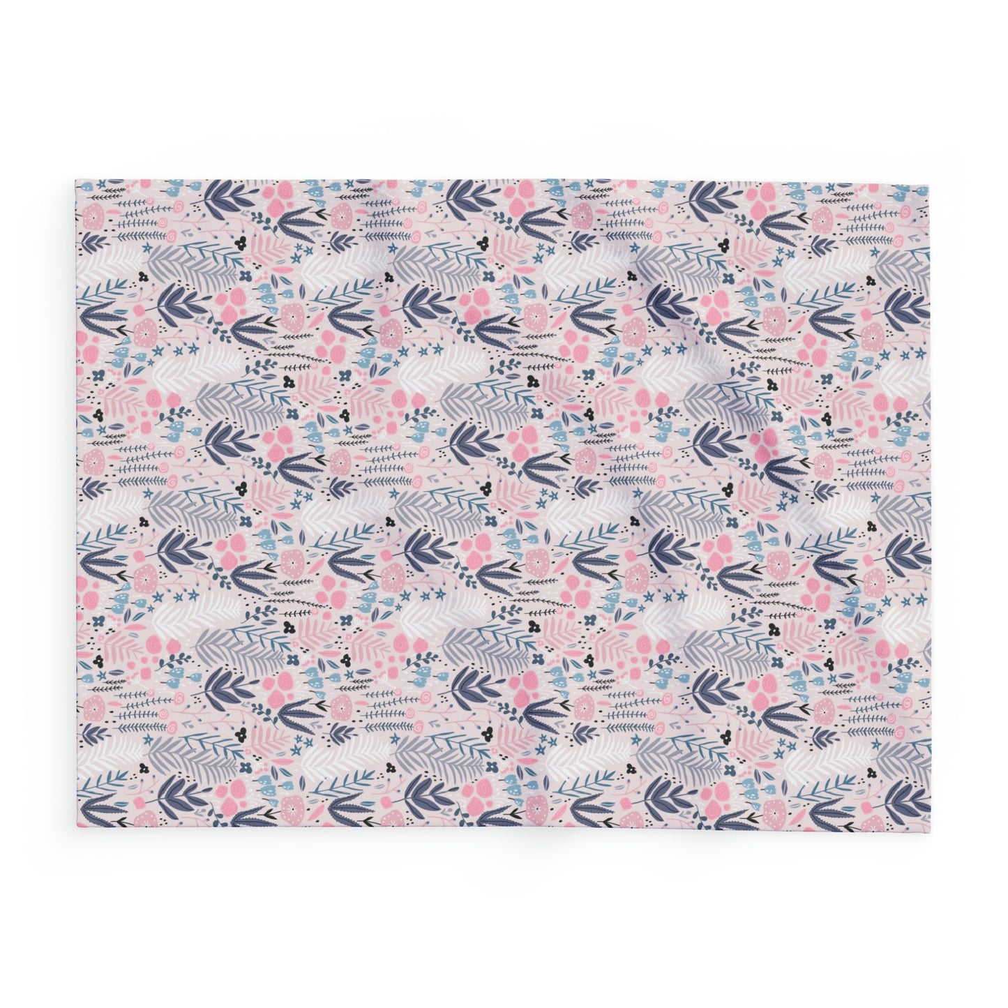 Serenity in Bloom - Pastel Floral Fleece Blanket - Trendy AF