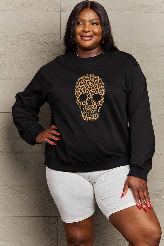 Simply Love Full Size Drop Shoulder Graphic Sweatshirt - Trendy AF