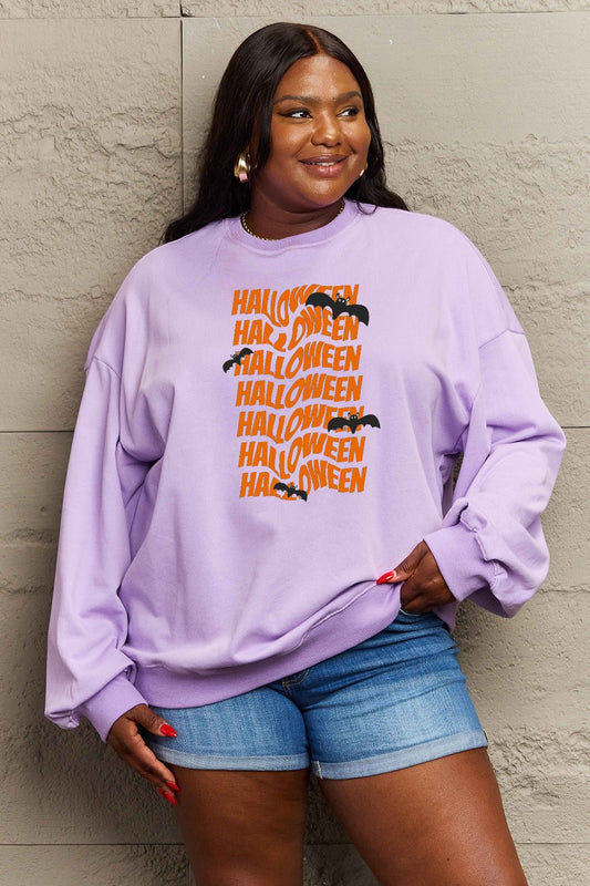 Simply Love Full Size HALLOWEEN Graphic Sweatshirt - Trendy AF