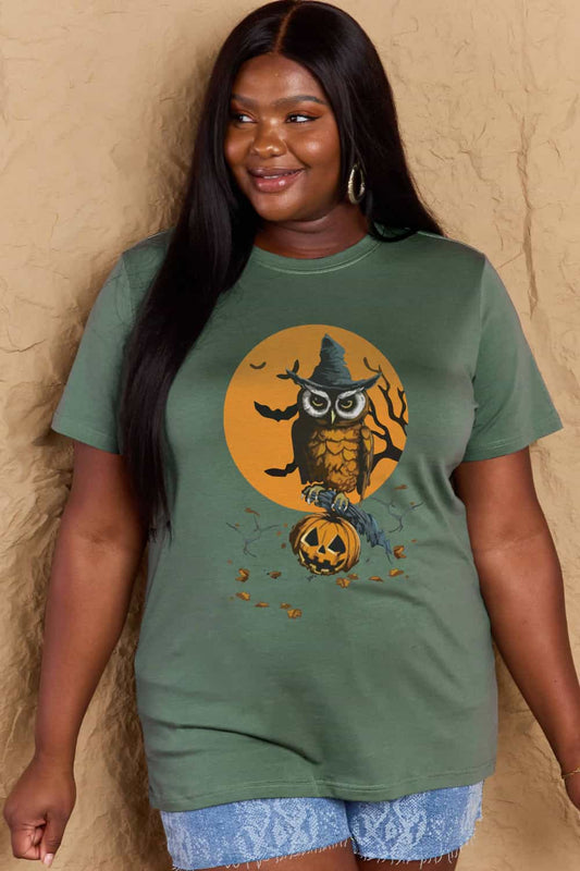 Simply Love Full Size Holloween Theme Graphic Cotton T-Shirt - Trendy AF