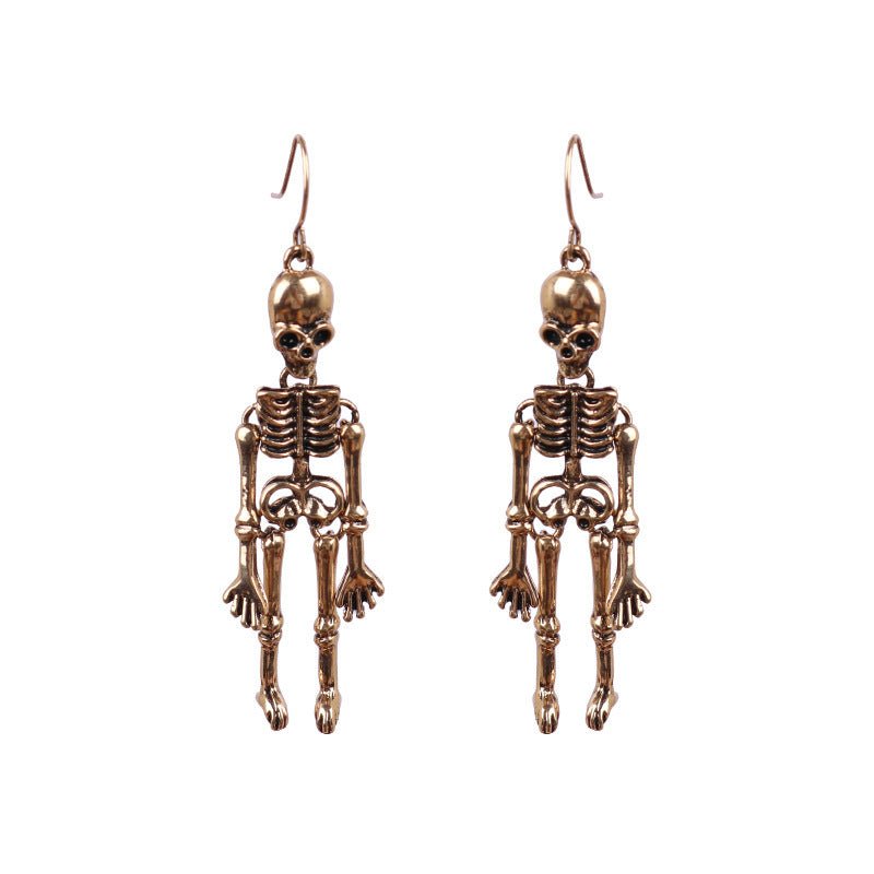 Skeleton Alloy Earrings - Trendy AF