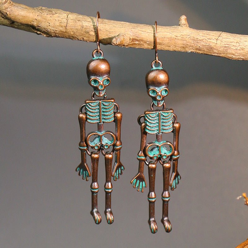 Skeleton Alloy Earrings - Trendy AF