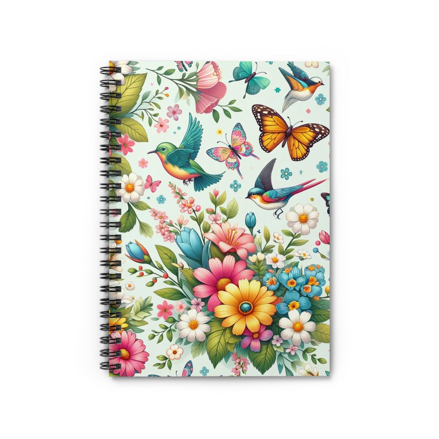 Spring Vibes Spiral Notebook - Ruled Line - Trendy AF