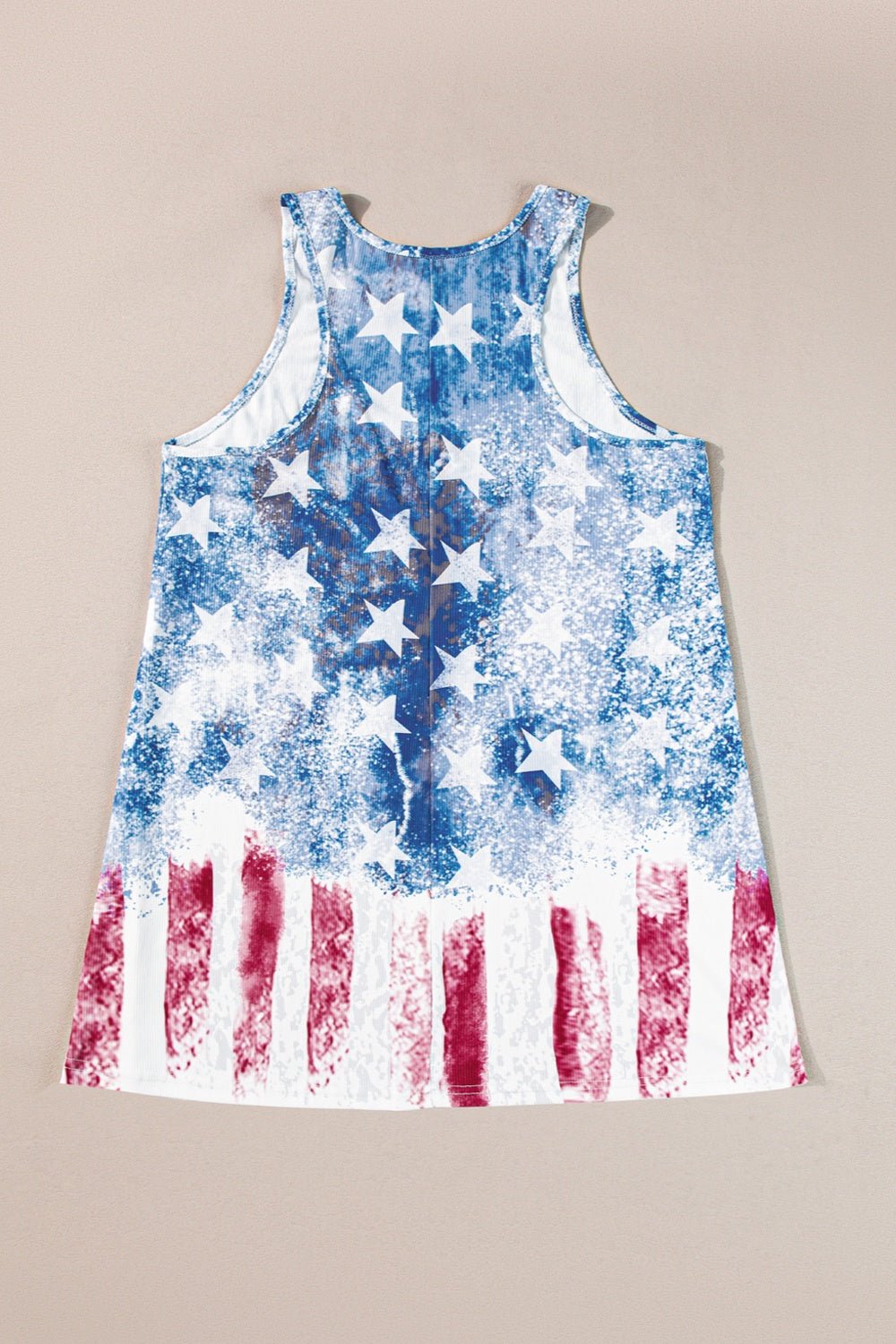 US Flag Scoop Neck Tank - Trendy AF