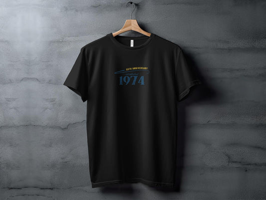 Vintage 1974 50th Anniversary T-Shirt, Classic Birthday Gift, Retro Style Tee, Unisex Adult Clothing - Trendy AF