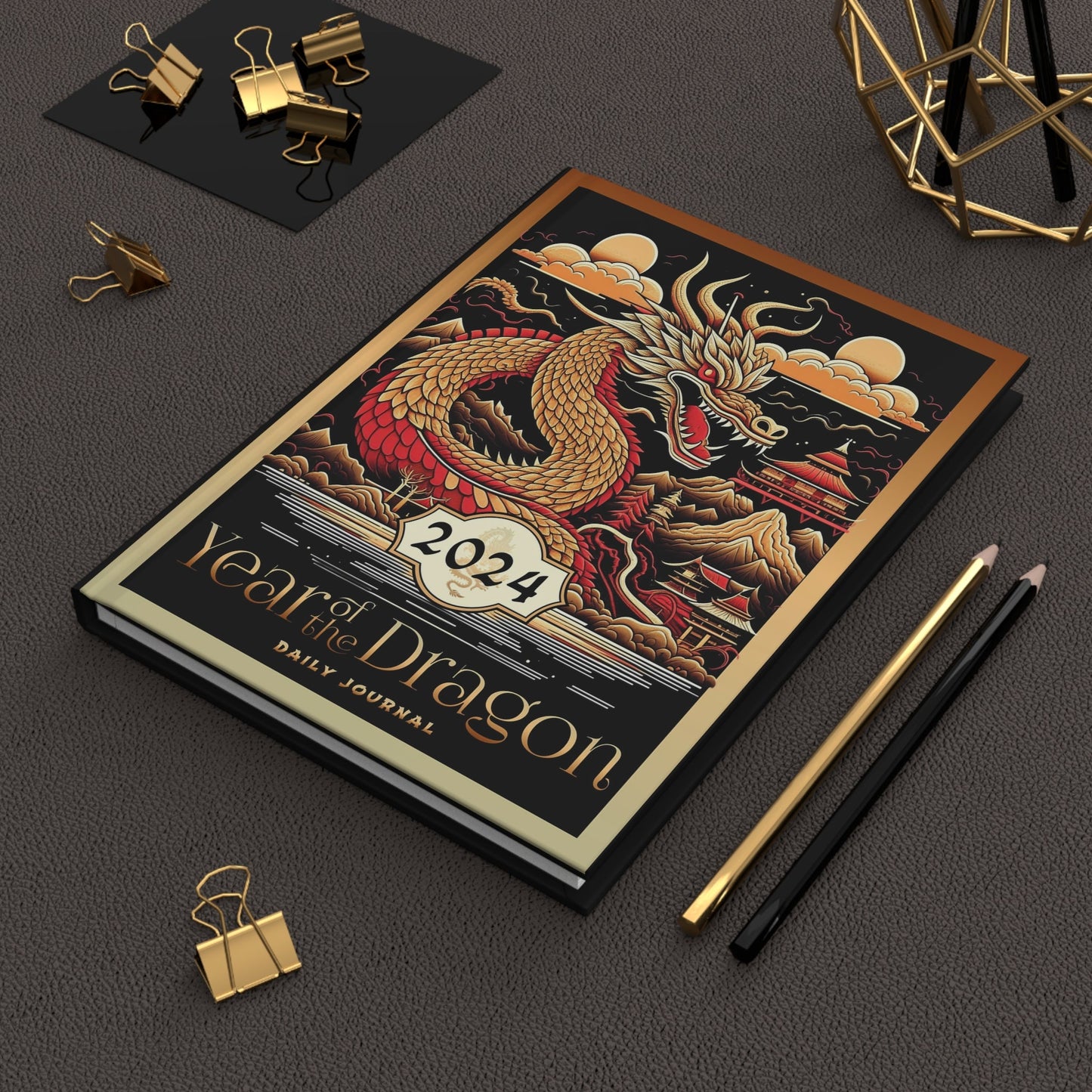 Year of the Dragon Hardcover Journal - Trendy AF