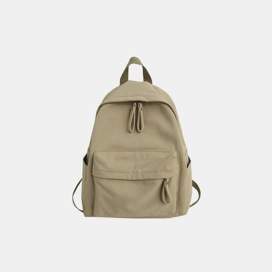 Zip Cotton Backpack Bag - Trendy AF